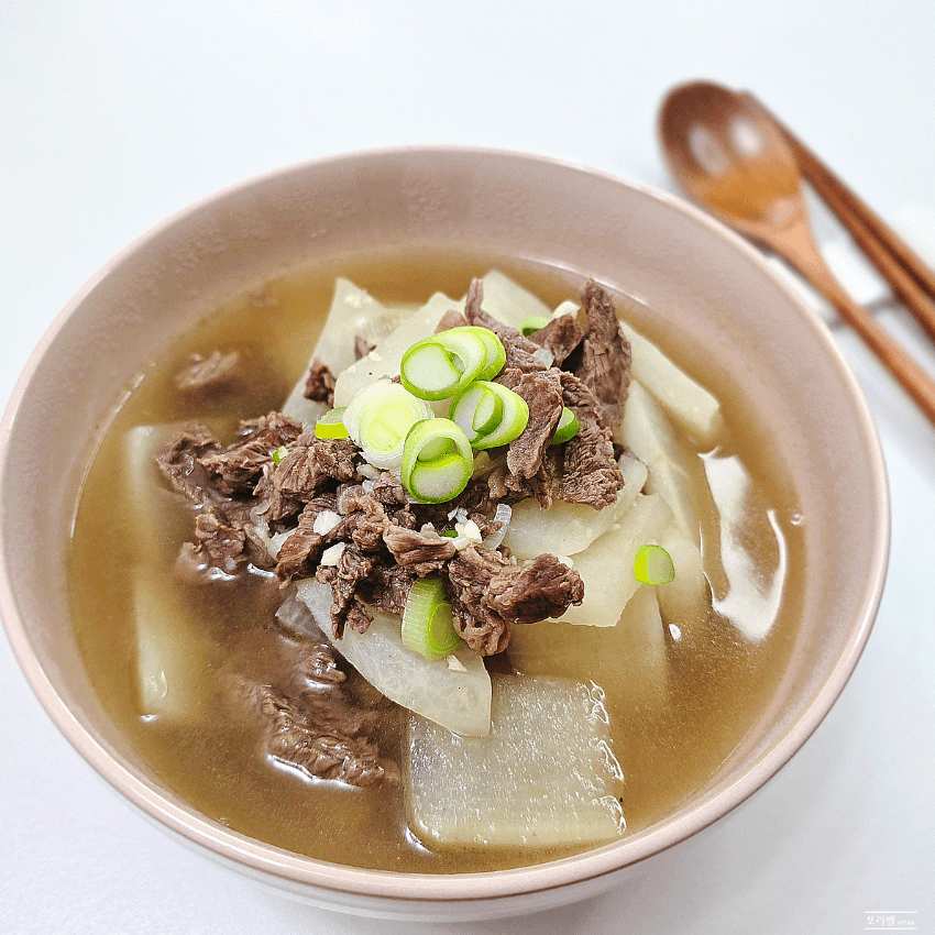 Beef and radish soup