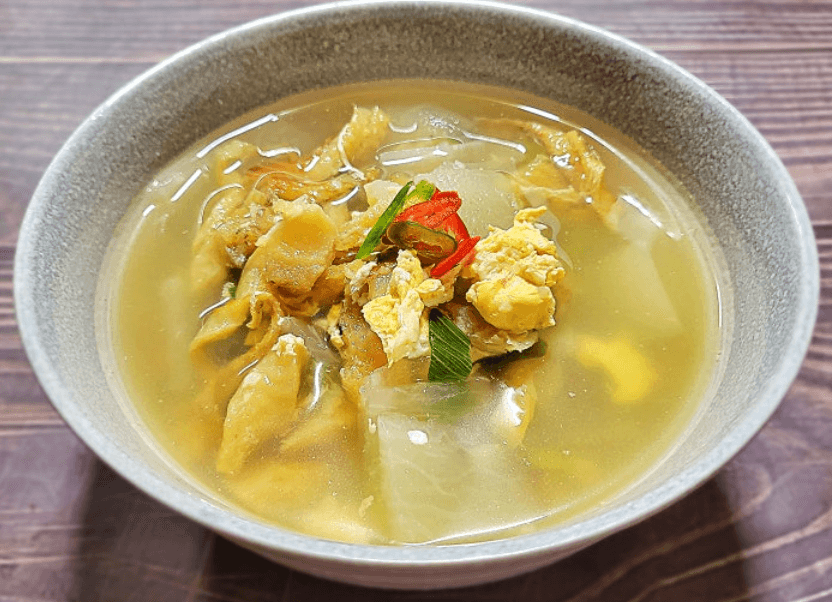 Dried pollock soup